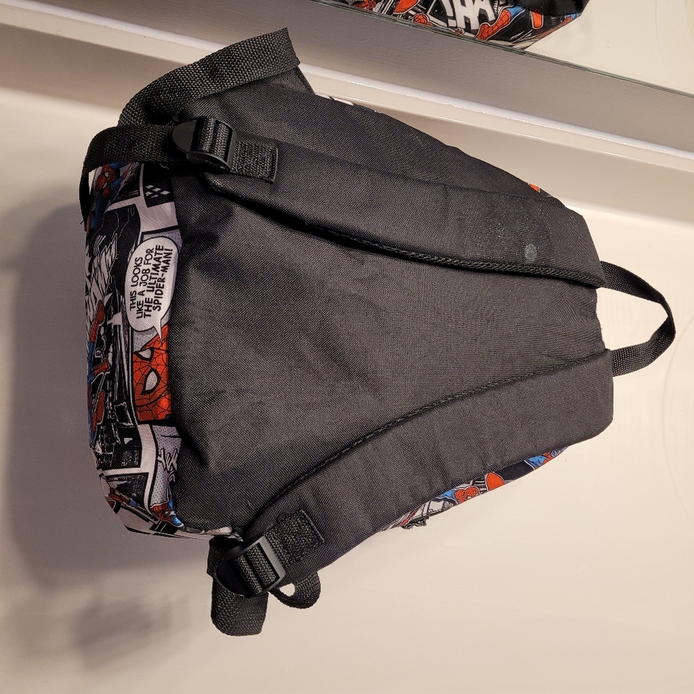 Spiderman Marvel Comic Graphic Print Backpack With Padded Adjustable Straps - Picture 14 of 16